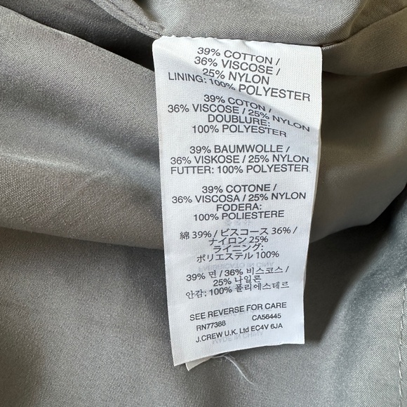 J. Crew Tinsley Dress Leavers Lace Grey A9023 (Size 4) - Picture 6 of 7